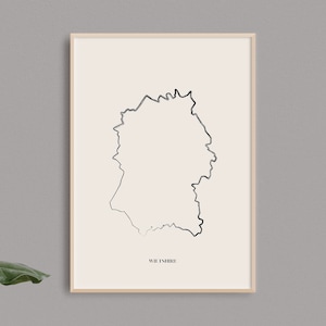 Wiltshire Map Print // English County Print // Wiltshire Art // Wiltshire Map // Digital Prints // Home Decor // UK Wall Art