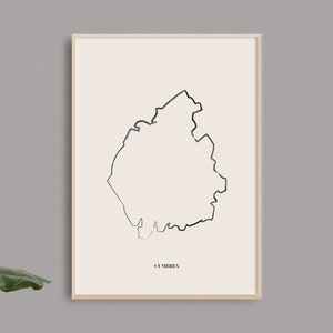 Cumbria Map Print // English County Print // Cumbria Art  // Cumbria Map // Digital Prints // Home Decor // UK Wall Art