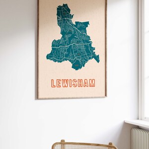 Lewisham London Map Print, British Wall Art - Etsy