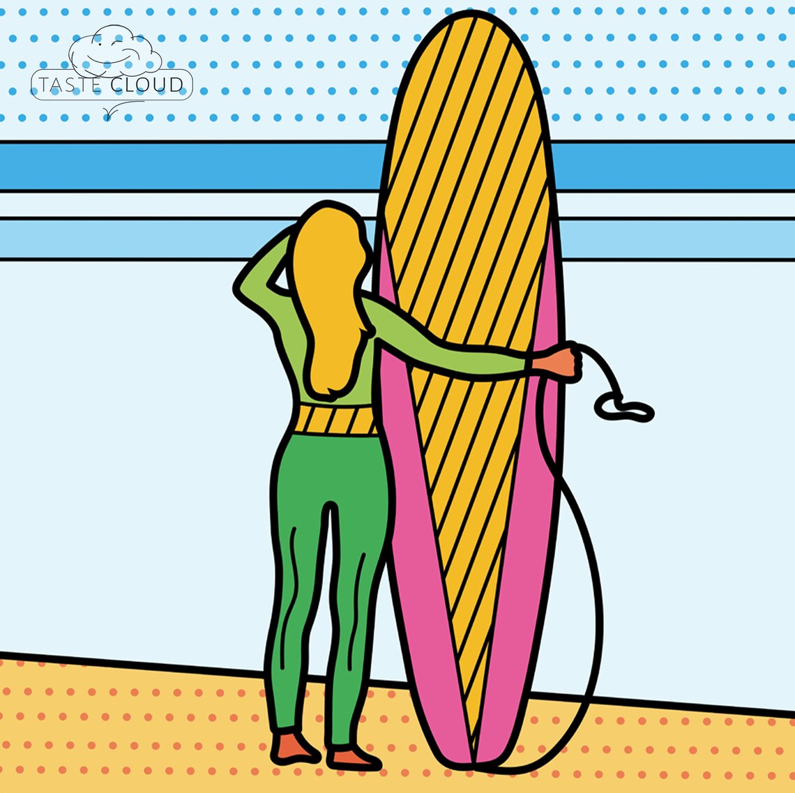 surf pop art