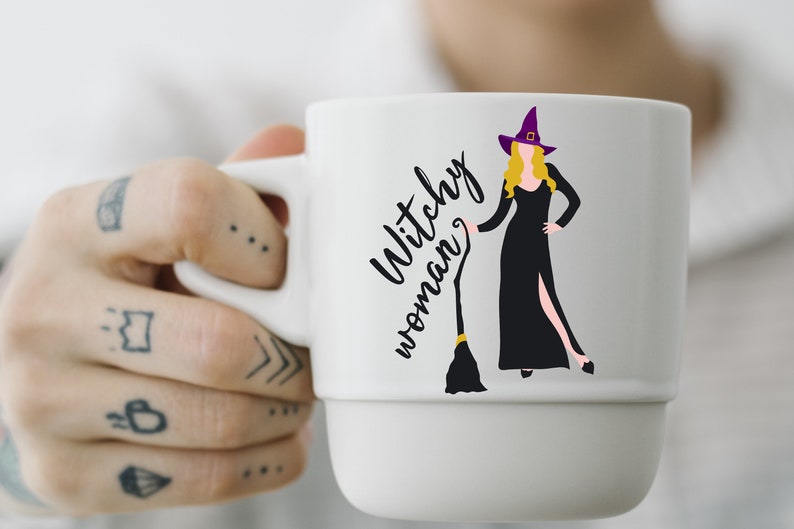 Download Witchy woman svg Sassy witch svg Halloween invitation | Etsy
