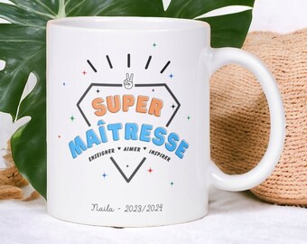 Mug personnalisé | Merci maîtresse, merci maître