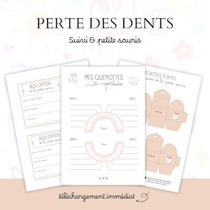 "My Lost Teeth" Magic Kit | Tracking Poster, Boxes to Build & Tooth Fairy Receipts | Children's Souvenir | Baby Teeth