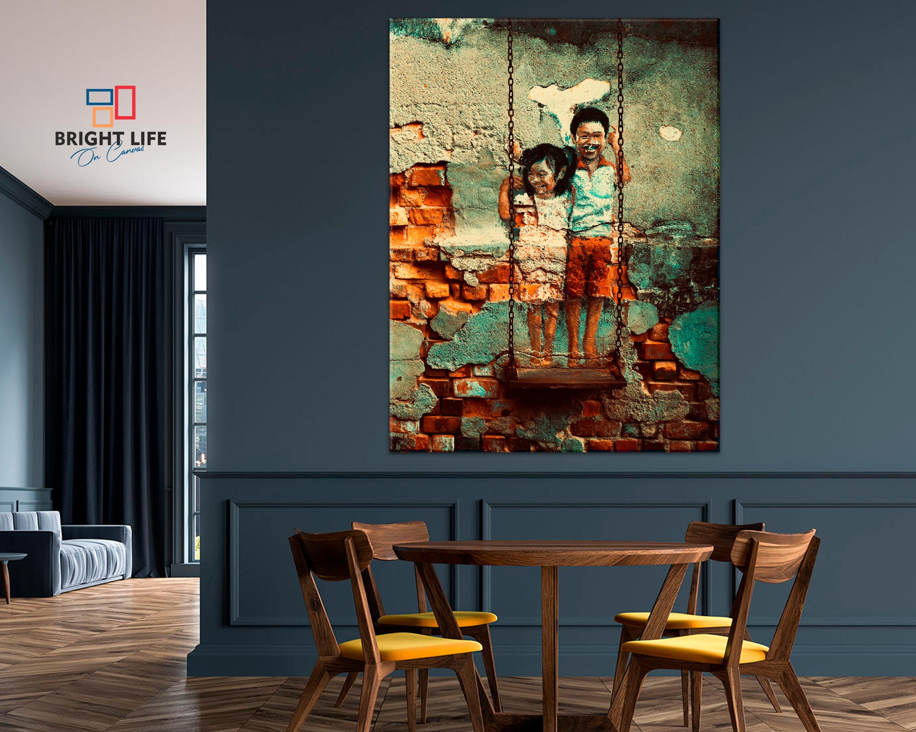 Street Art canvas print canvas wall art print Modern wall Etsy