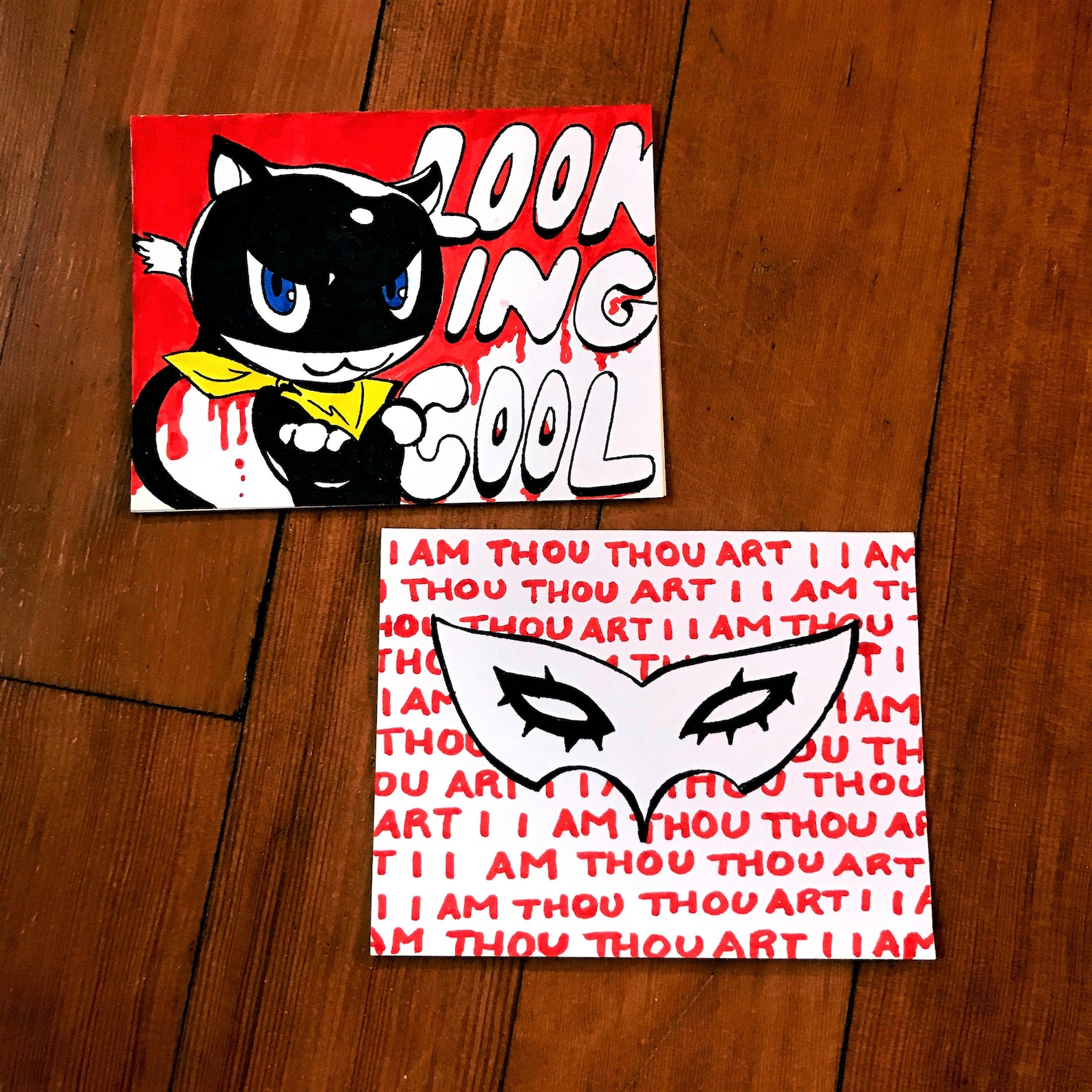 Persona 5 Blank Greeting Cards Etsy