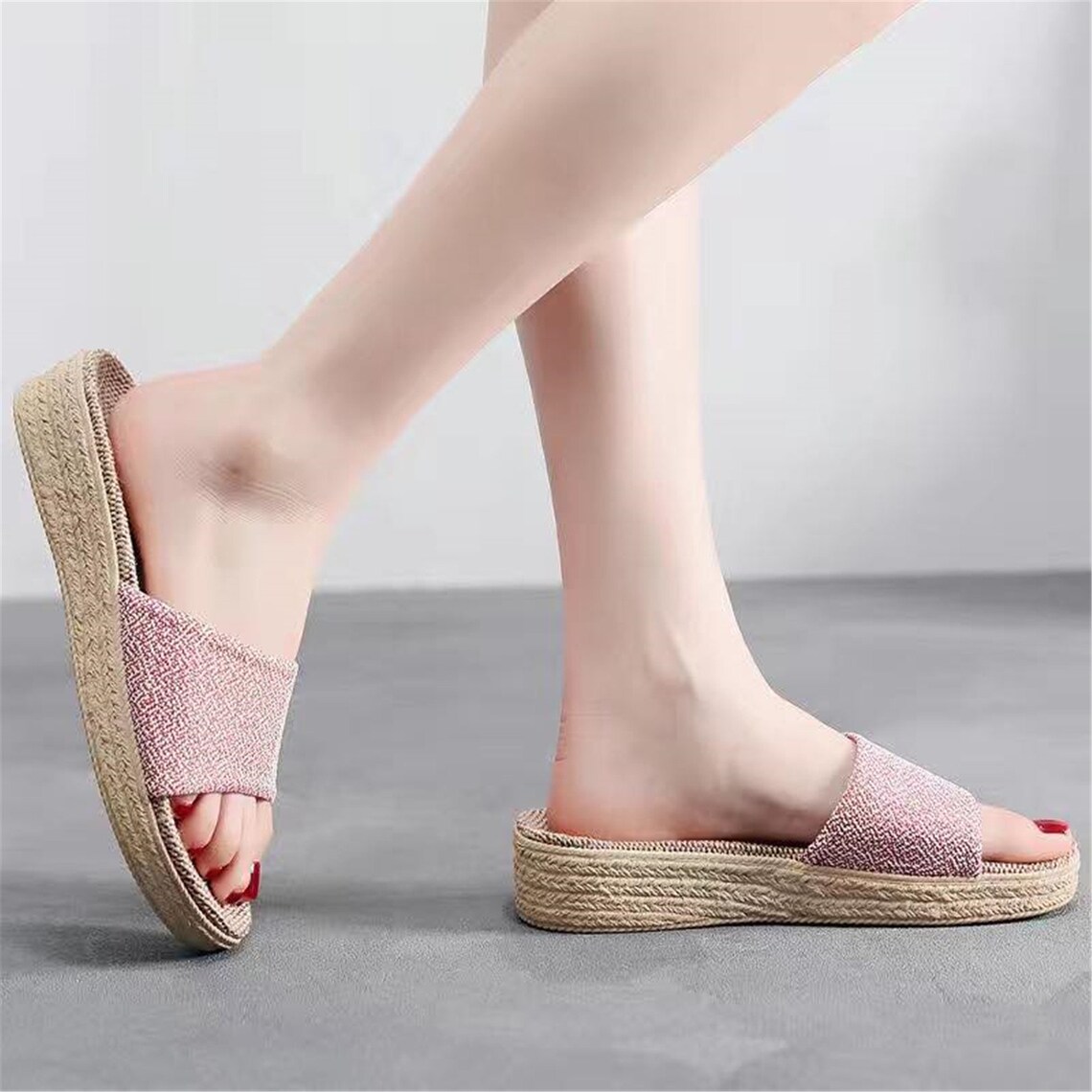 raised heel slippers