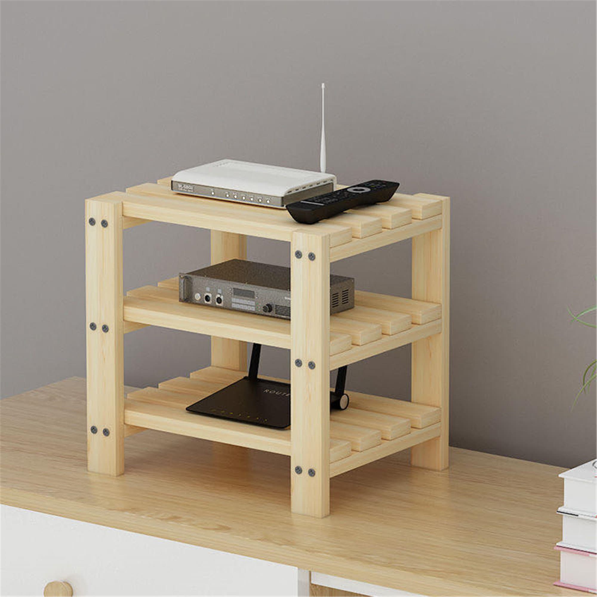 Solid wood wireless router shelving table Desktop storage of Etsy