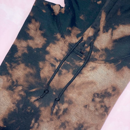 Gray Bleach Dyed Sweatshirt // Bleached Tie Dye // Bleached Etsy
