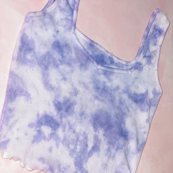 TIE DYE Crop Top TANKS| pink purple tie dye| tie dye tank top | Tank Top| handmade tie dye | tie dye shirt| tank top crop| tie dye shirts