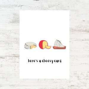 Drôle de carte de vœux Love Cheesy Cheese Lover pour l’anniversaire