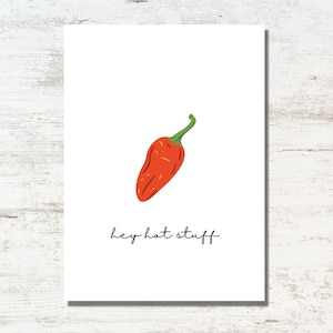 Divertente biglietto d'auguri per San Valentino e anniversario con pepe