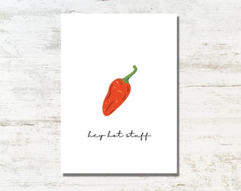 Funny Greeting Card Love Valentine's Day Anniversary with Pepper