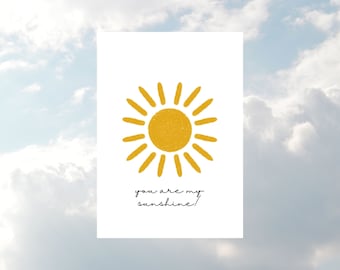 Greeting Card Sun Cheerful Motivation Just Friendship