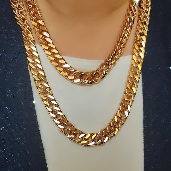 Chunky Gold Necklace - Etsy