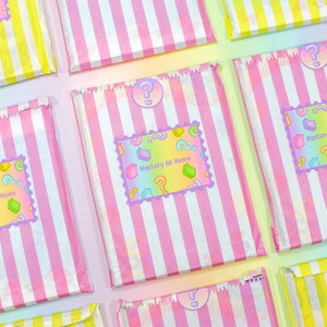 Blocco note A6 Mystery Bag ~ Kawaii Lucky Dip ~ Blocco note con simpatici animali ~ Rainbow Bujo Surprise Stationery ~ Fogli di appunti con coniglietto, orso, gatto e nuvola