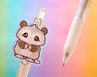 Trash Critter Opossum Pen – Cute Animal Novelty Black Ink Pen for Stationery Lovers, Gift for Possum Fans, Funny Kawaii Desk Accessory