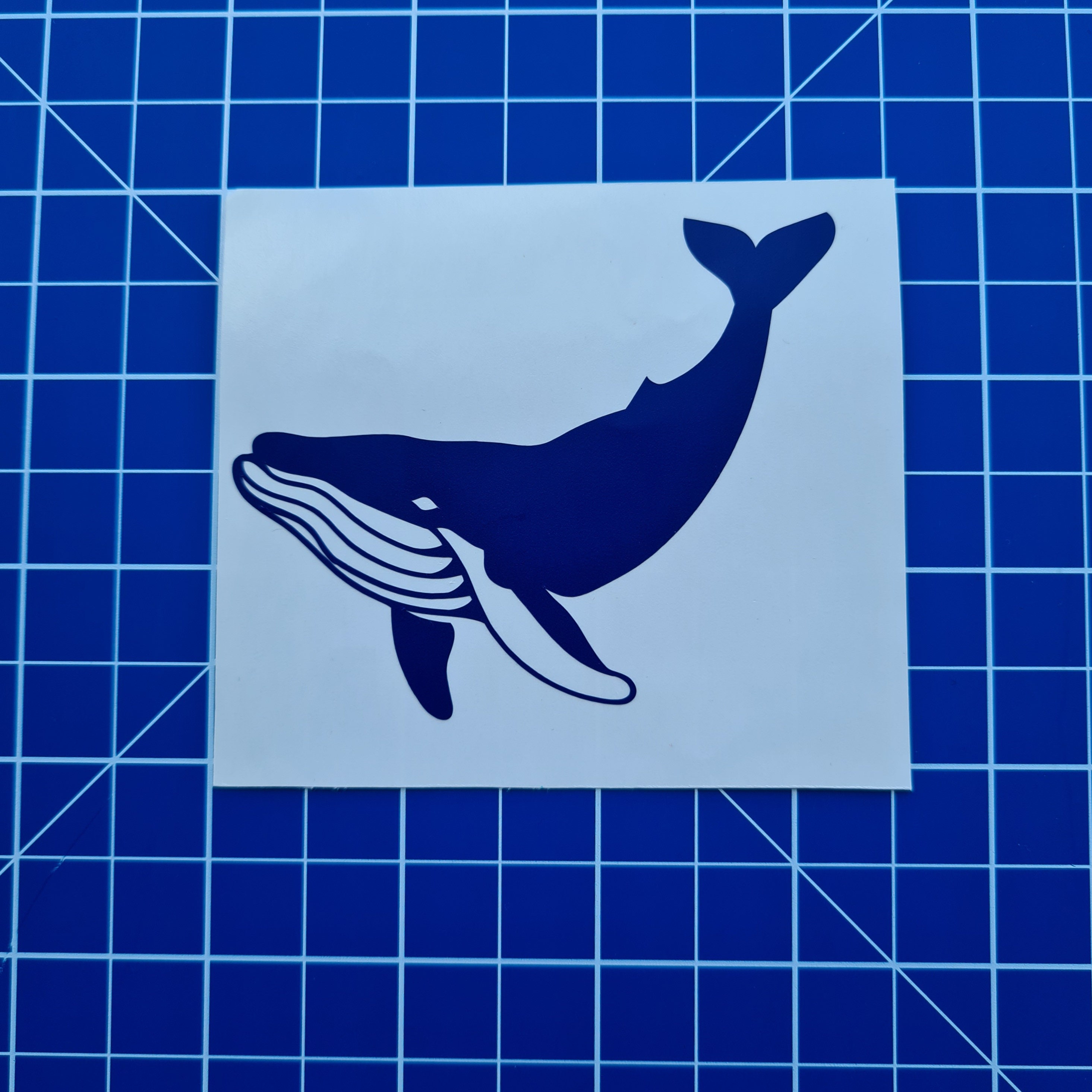 Whale vinyl decal Blue whale sticker laptop sticker Car | Etsy