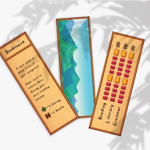 Stardew Valley Inspired Bookmarks Set of 3 Pack