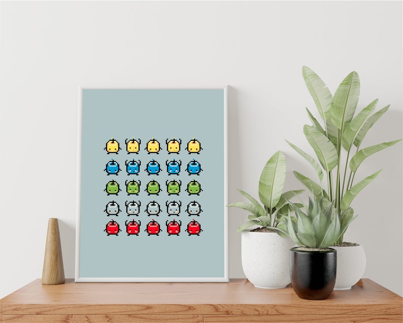 Stardew Valley Inspired Junimo Poster Wall Art Print Multiple Sizes ...