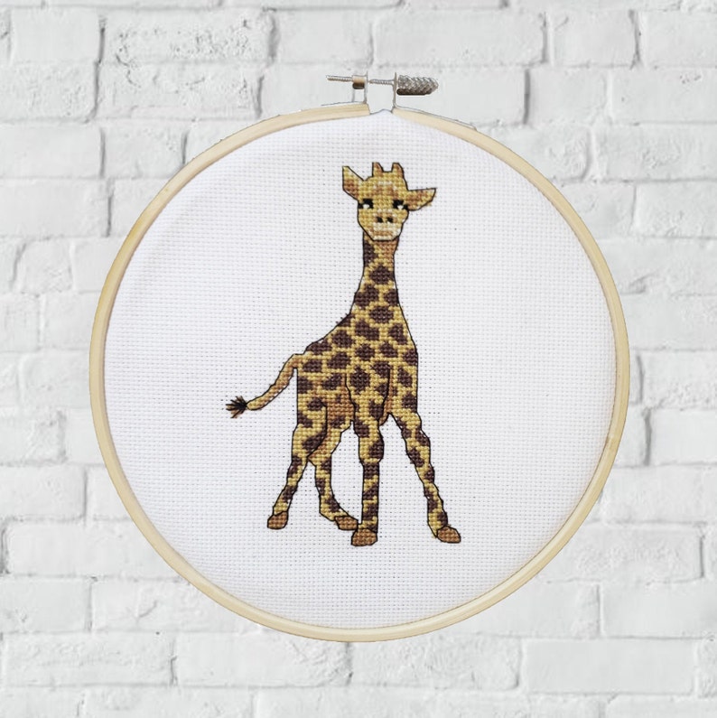 Baby Giraffe Crossstitch Pattern PDF Etsy