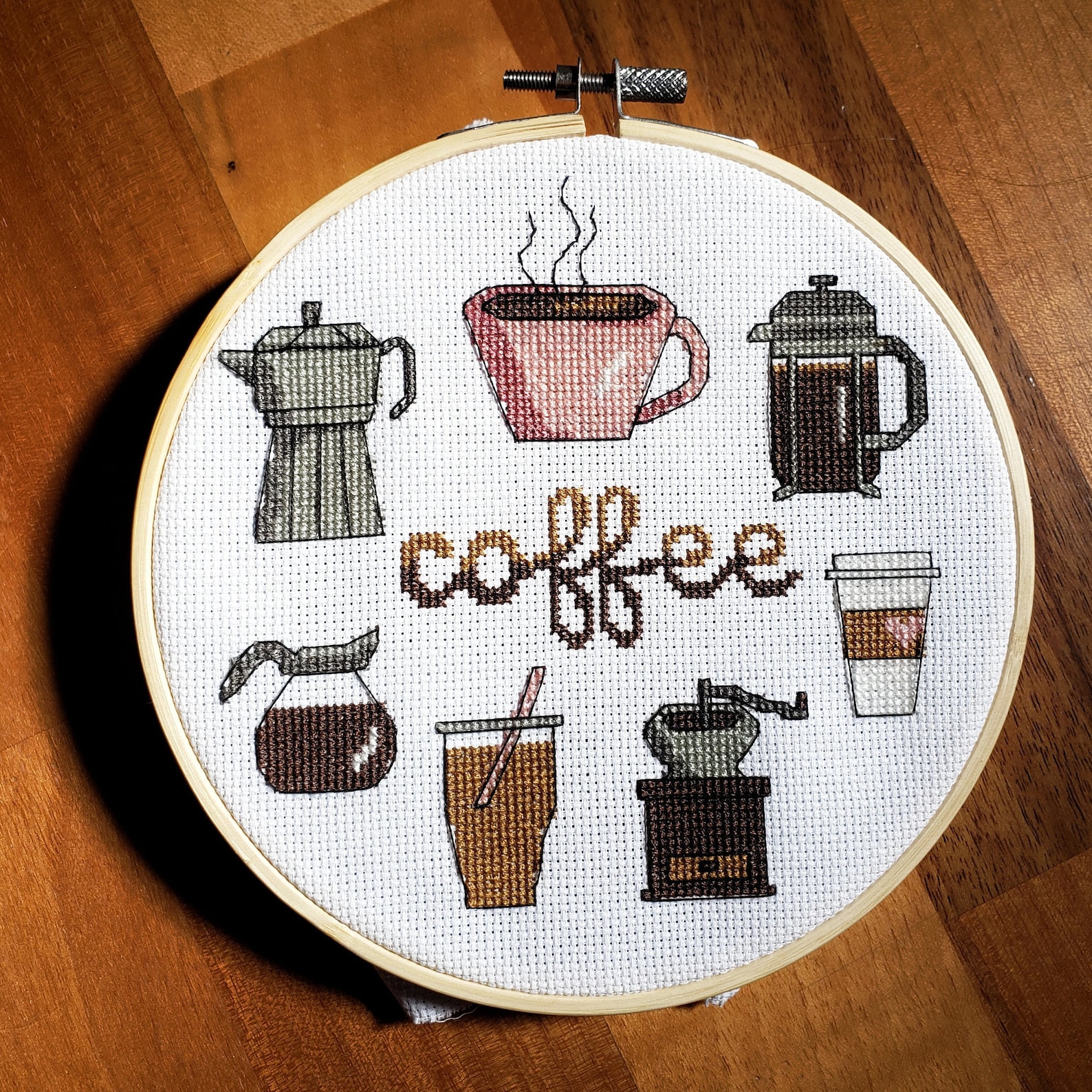 Crossstitch Pattern Coffee Sampler Downloadable PDF Etsy
