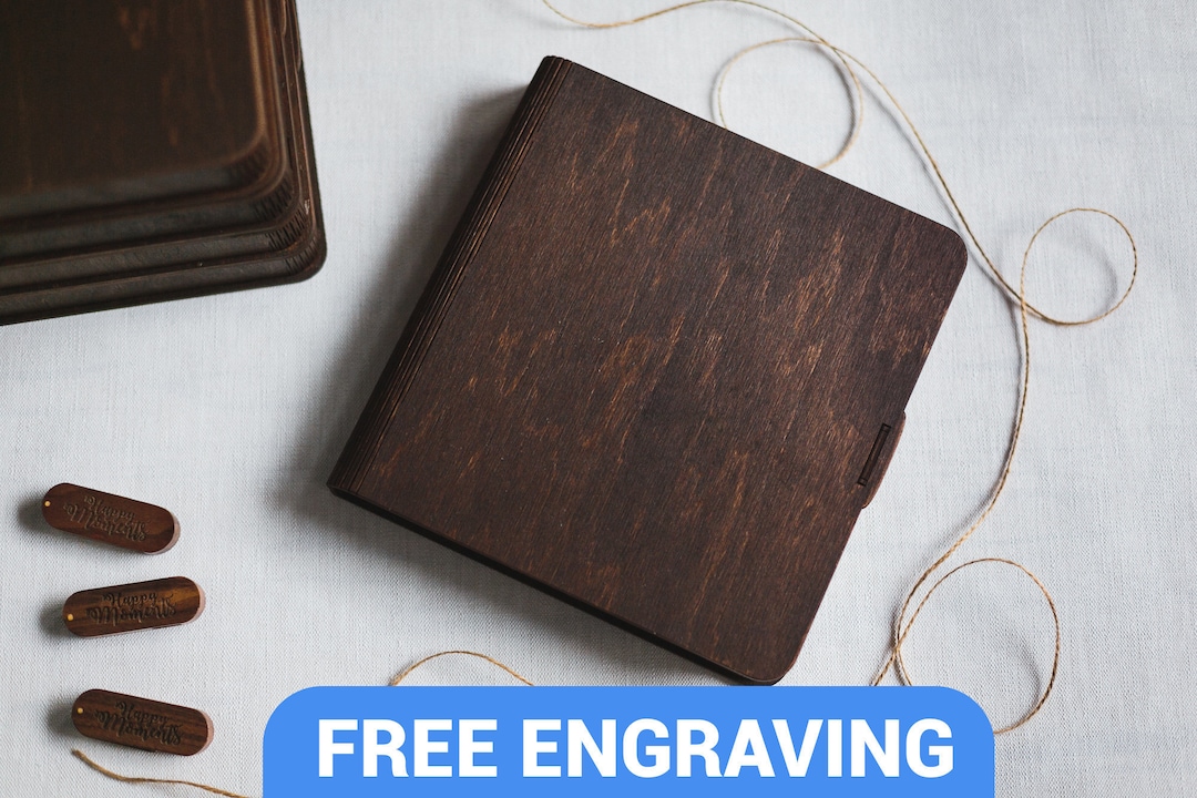 Set of 5 Boxes Custom Wedding Photo Album Box for Etsy