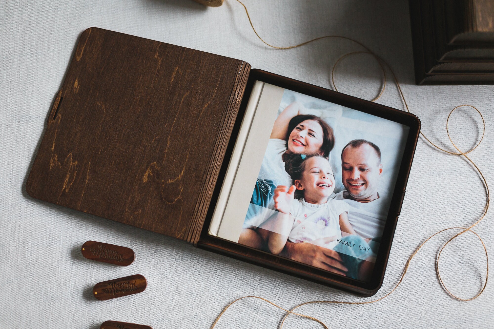 Set of 5 Boxes Custom Wedding Photo Album Box for Etsy