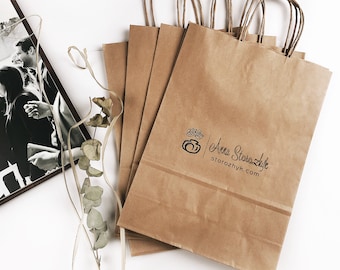 Set of Kraft paper bags | Gift Bags | Favor Bags | Small Paper Bags | Brown Paper Bags | Kraft bags set | Recycled Kraft Handle Bags