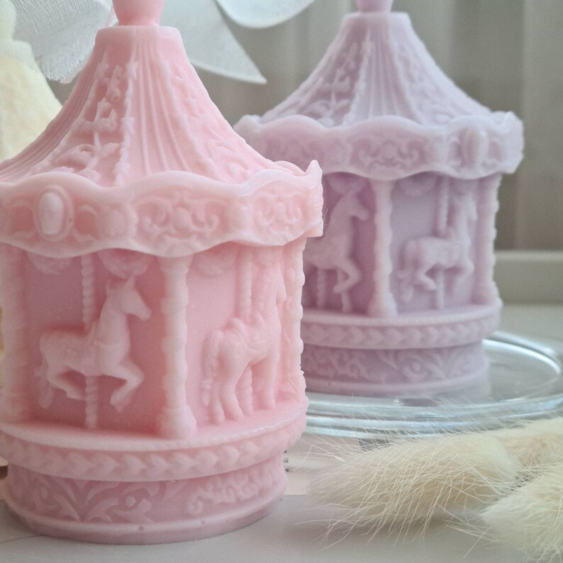 Carousel Candle Scented Soy Wax Candle Merry Go Round Etsy UK