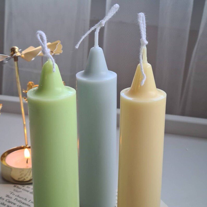 Crayon Candle Scented Soy Wax Candle Room Decor Pastel Etsy UK