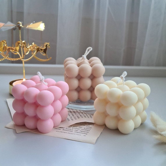 Bubble Candle - Cube Soy Wax Candles