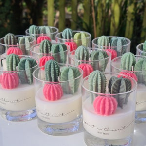 Succulent Cactus Candle Scented Soy Wax Candle, Cactus Candles, Home Decor Candle, Bedroom Decor, Aesthetic Candle, Luxury Candle Gift image 10