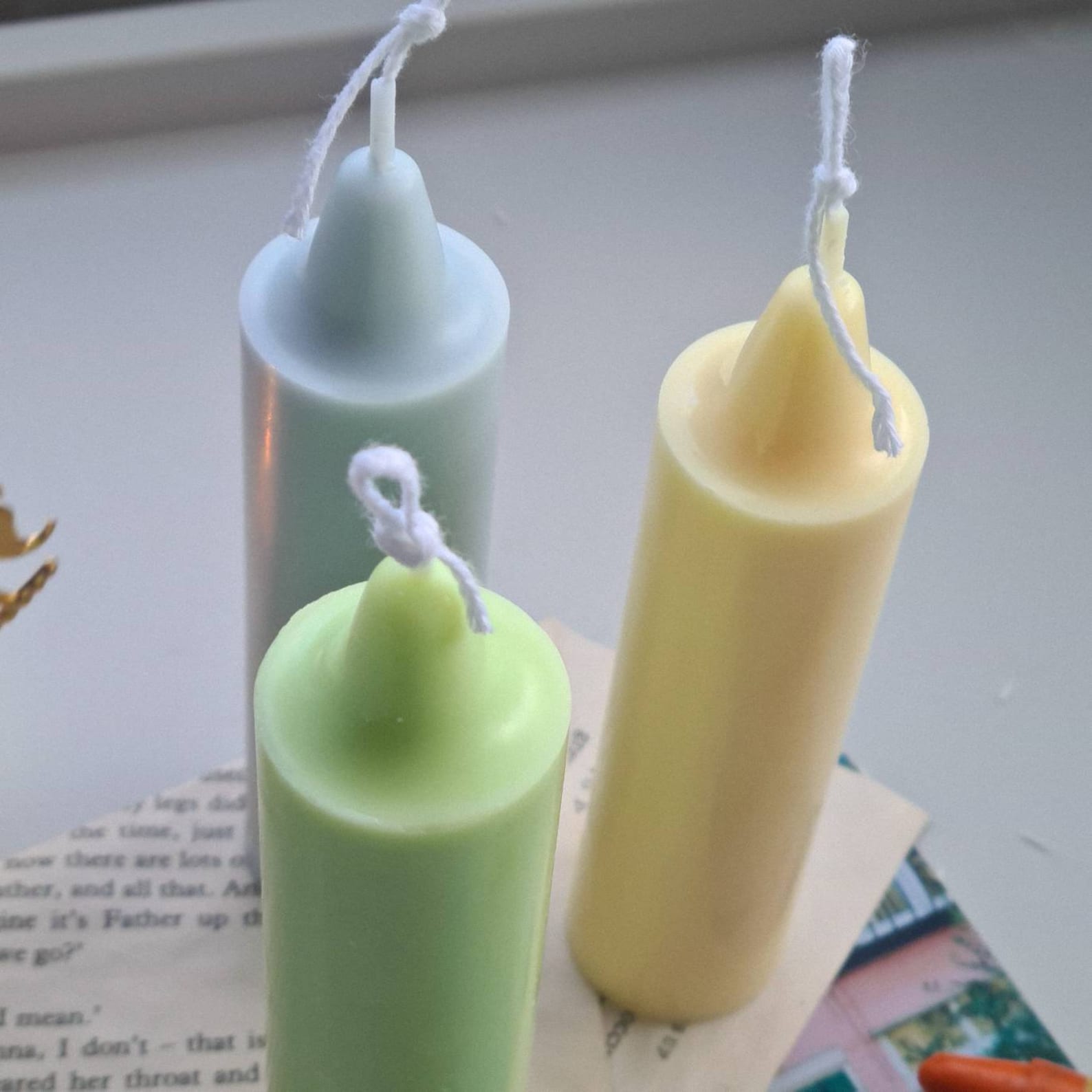 Crayon Candle Scented Soy Wax Candle Room Decor Pastel Etsy UK