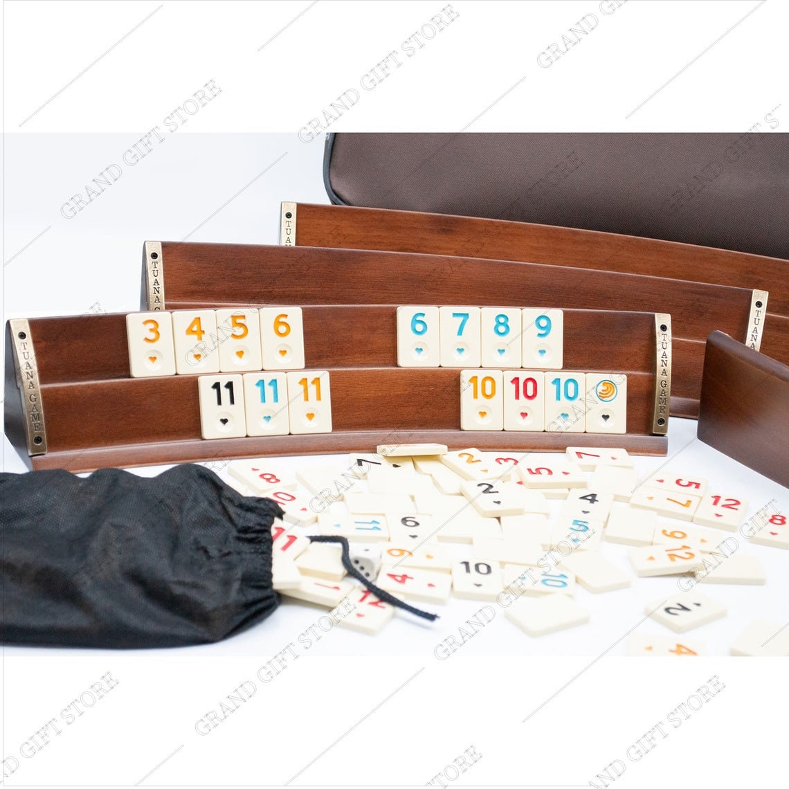 Custom Rummikub Set Wooden Personalized Rummy Cube Set Gift Etsy