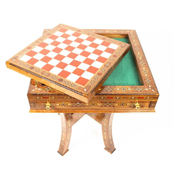 Chess and backgammon table