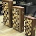 Chess set with board Hand crafted Personalized chess set with board, Handmade Wooden Chess Set Mini magnetic chess gift set 