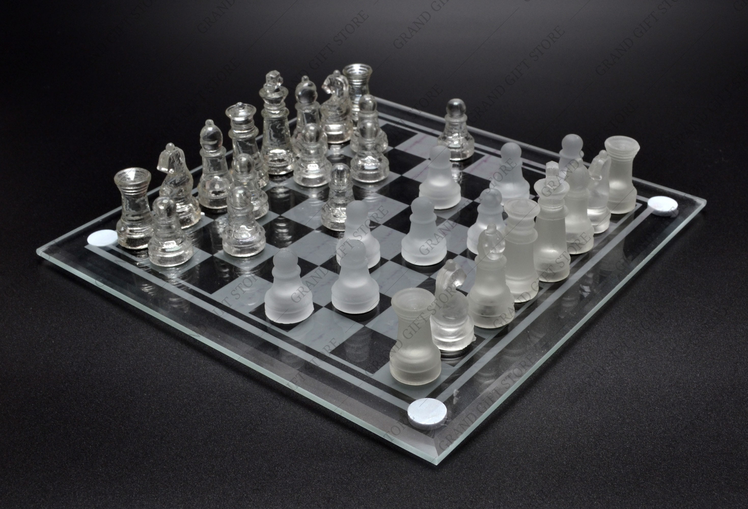 Glass Set Glass Board Gift Schaakspel - Denmark