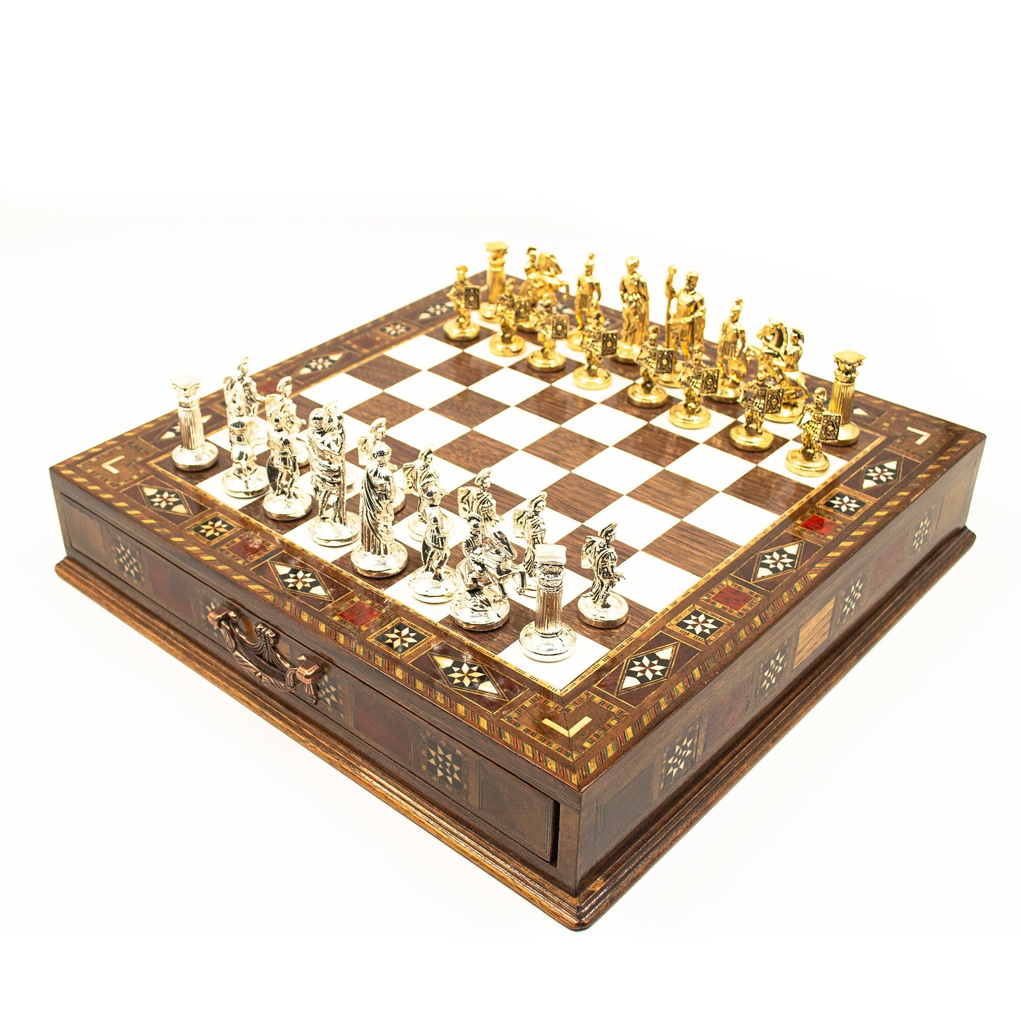 Modern Chess Wood Boards Large Set With Board, Wooden Game, Handmade Board  Handcrafted, Luxury Sets Storage - Yahoo Shopping