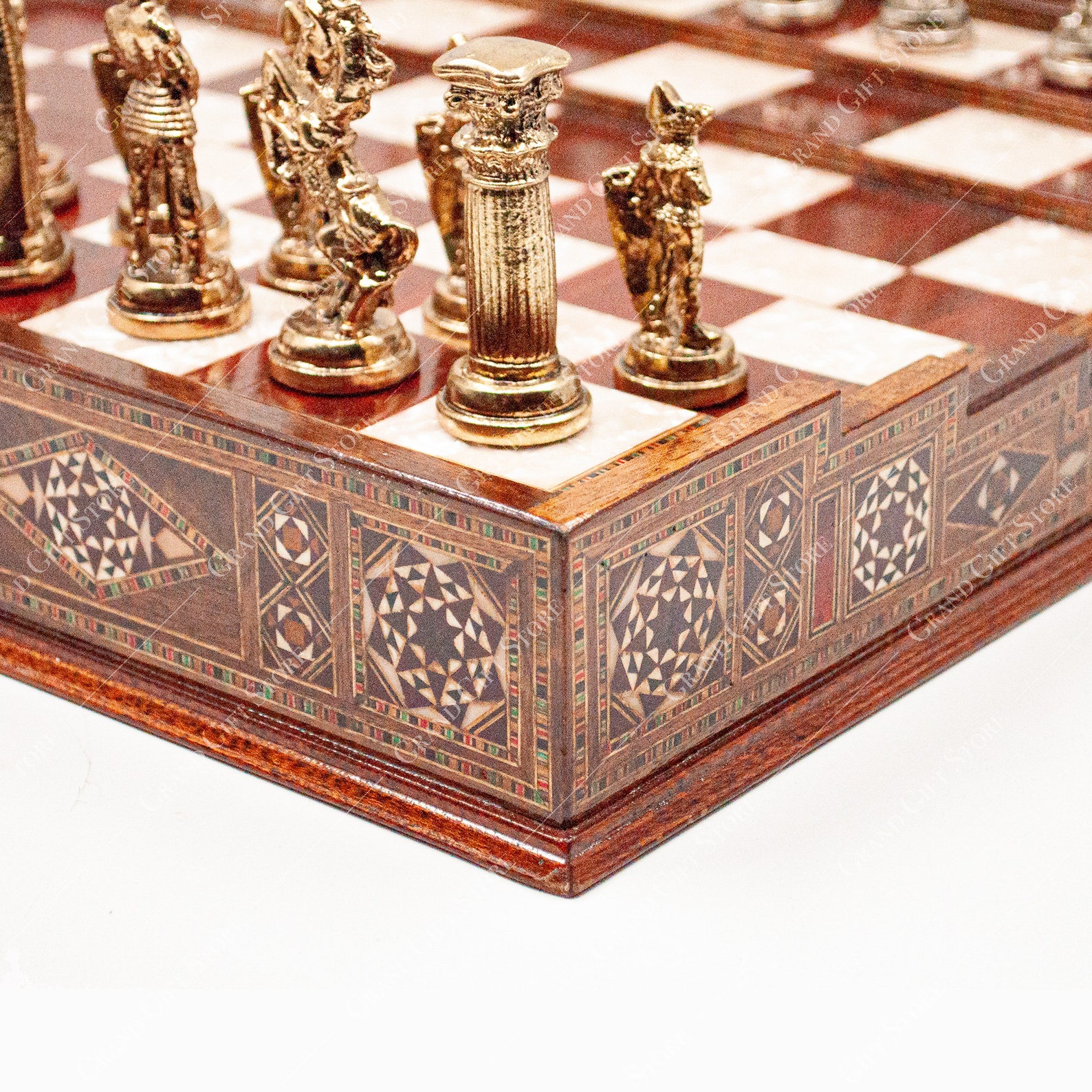 Arena Chess Board Premium Chess Set With Metal Pieces Etsy