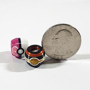 Perles inspirées de Pokémon pour les cheveux — breloques perles Pokeball pour tresses, bijoux cosplay, accessoires pour cheveux de festival, cadeau pour fan de Pokémon image 14