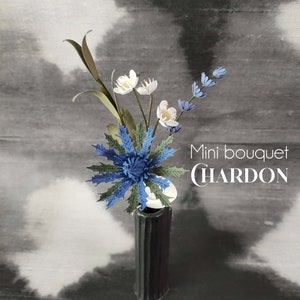 PREORDINE Mini bouquet di fiori di carta - Bouquet di fiori di carta – Fiore sostenibile – Fiore artigianale – Fiore disegnato