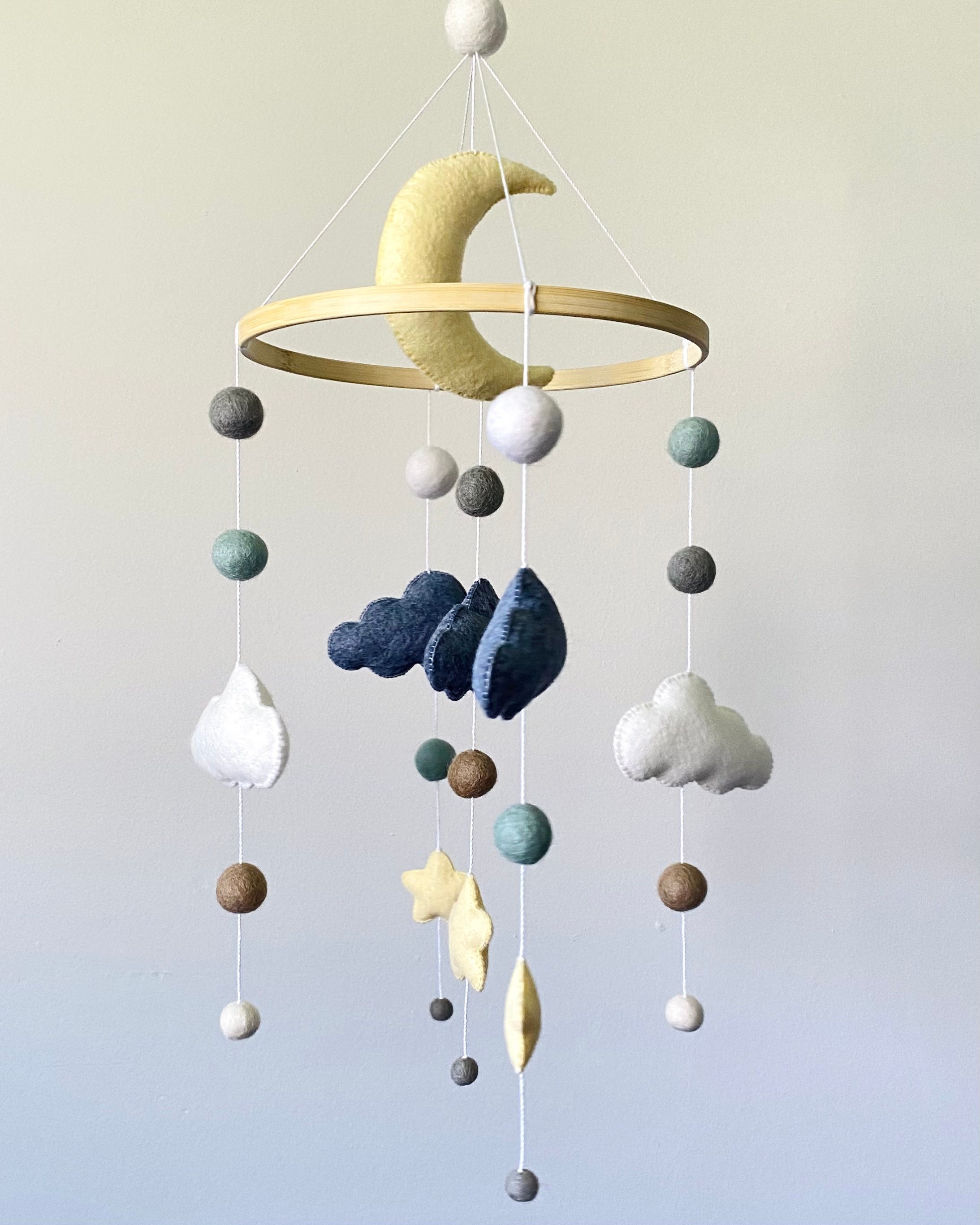 Baby girl mobile/ Baby Mobile/ baby boy Mobile/ felt ball Etsy