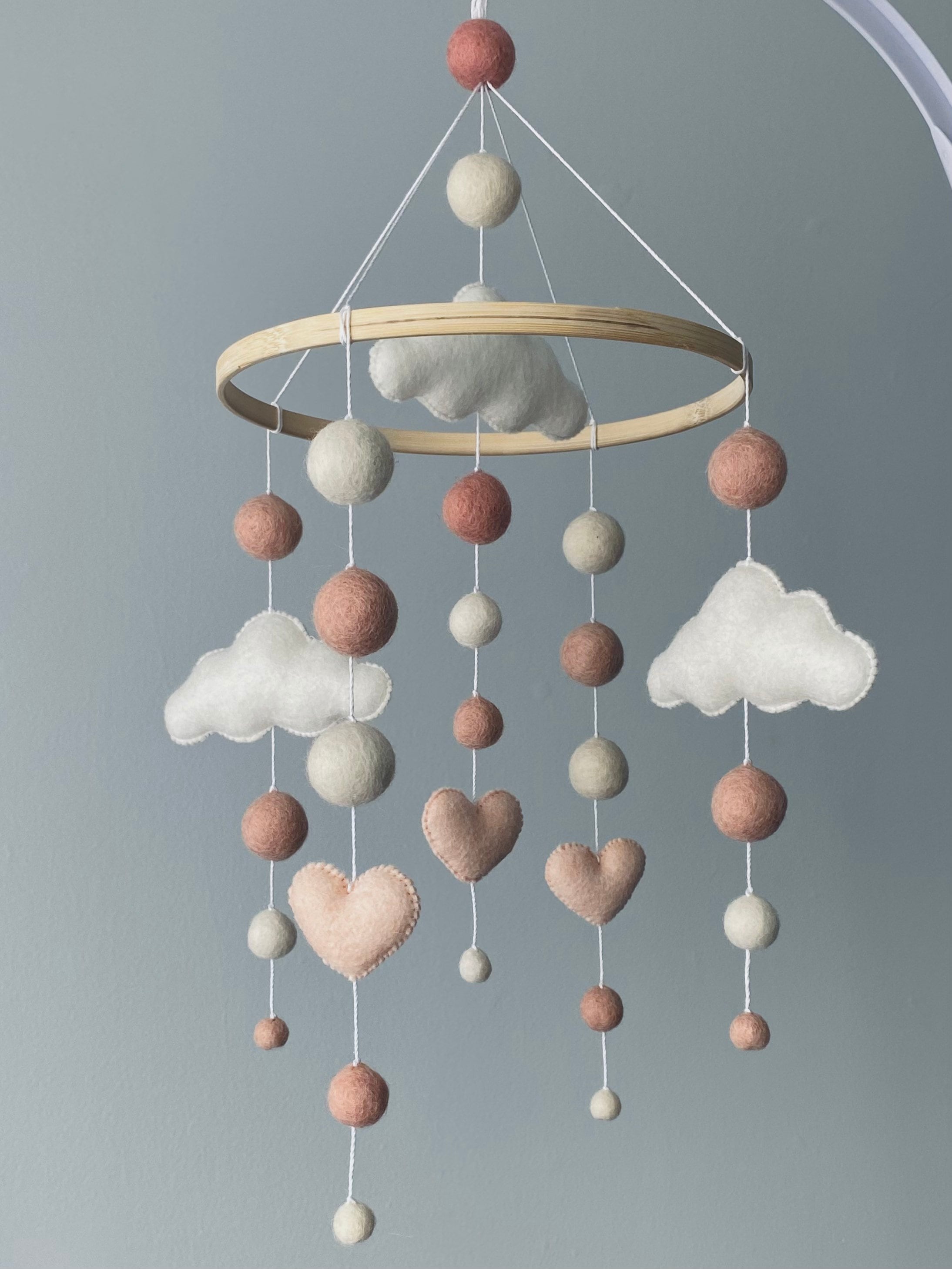 ドローイング『Baby Mobile』 Baby Girl Mobile/ Baby Mobile/ Nursery Mobile/ Handmade