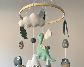 Baby Mobile/ Dinosaur Mobile/ Baby Dinosaur mobile/ Nursery Mobile/ Handmade mobile/ Baby shower gift/ Baby Mobile Girl or Boy/ Crib mobile/