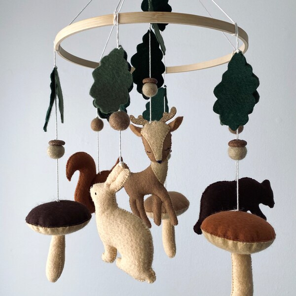 Woodland Mobile Etsy