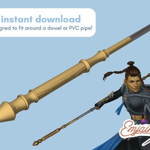 Winter Beau Staff 3d model for Critical Role cosplay stl file