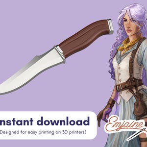 Imogen Temult Blade prop 3d model for Critical Role cosplay stl file Bells Hells