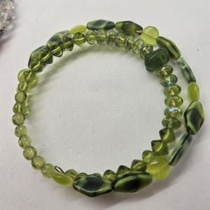 Czech Jade Beaded Bracelet