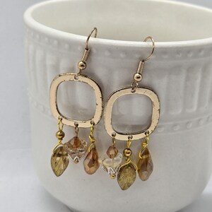 Czech Glass Dangle Earrings