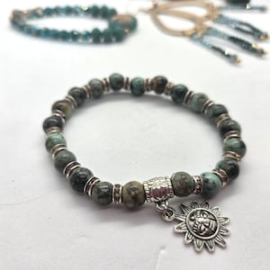 Czech Sun Beaded Bracelet